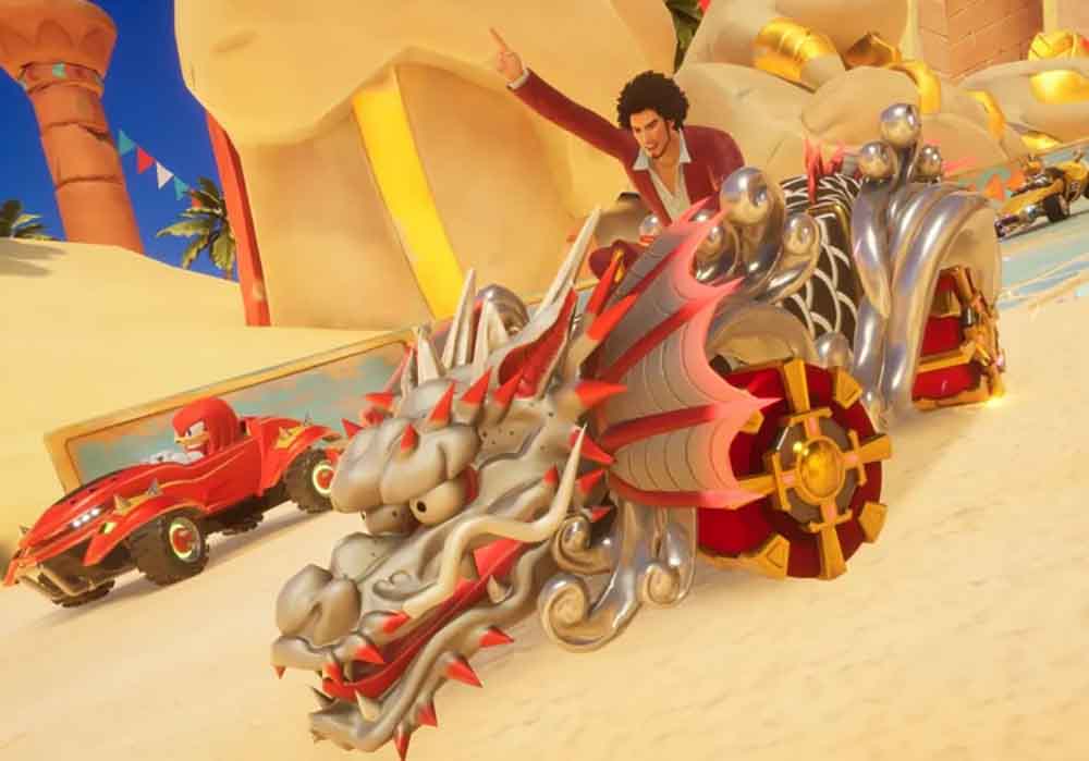 Foto de Ichiban Kasuga de Like a Dragon llega gratis a Sonic Racing: CrossWorlds