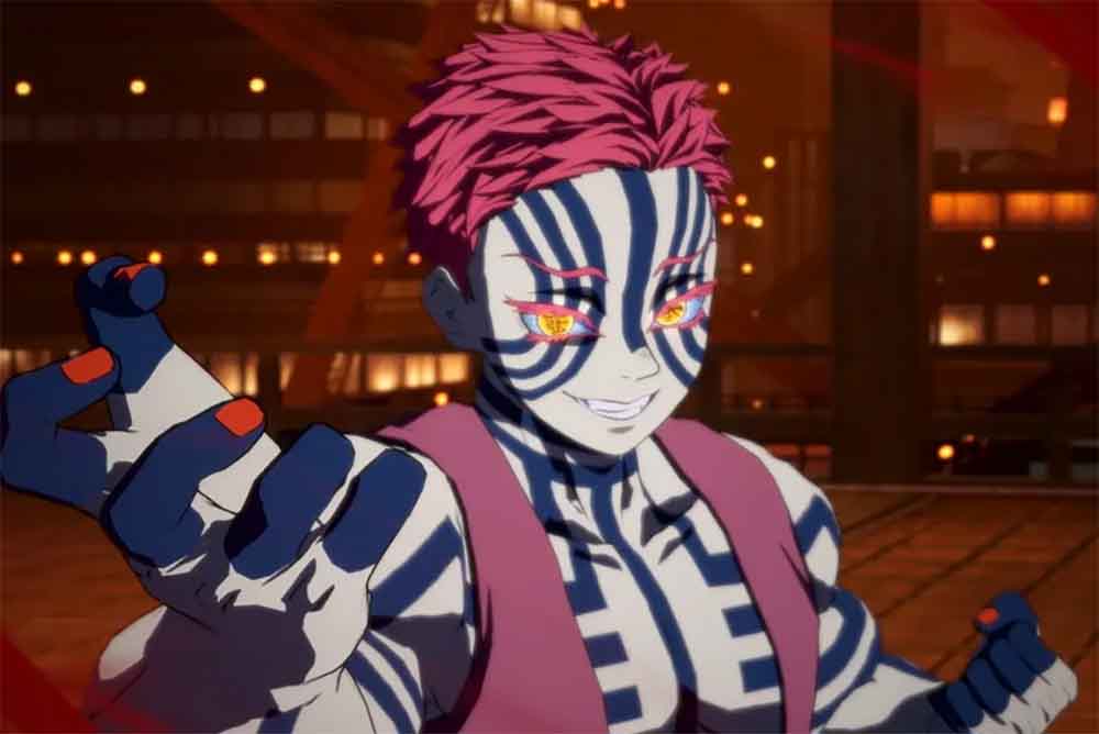 Foto de Akaza (versión Castillo infinito) ya tiene fecha llegada para The Hinokami Chronicles 2