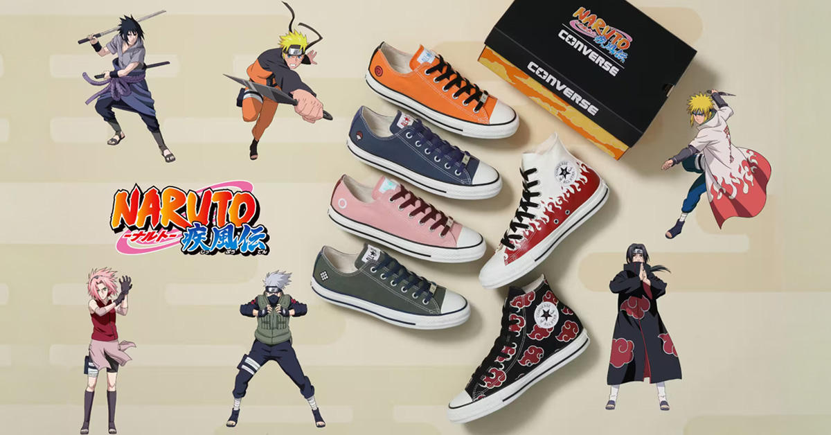 Foto de Vistazo a las nuevas zapatillas de la colaboración de Converse Japan x Naruto Shippuden