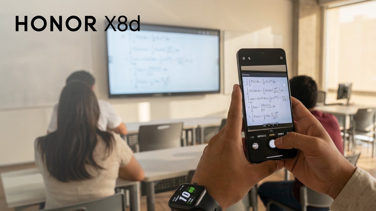 Foto de Mejora la productividad del regreso a clase con el botón IA del HONOR X8d