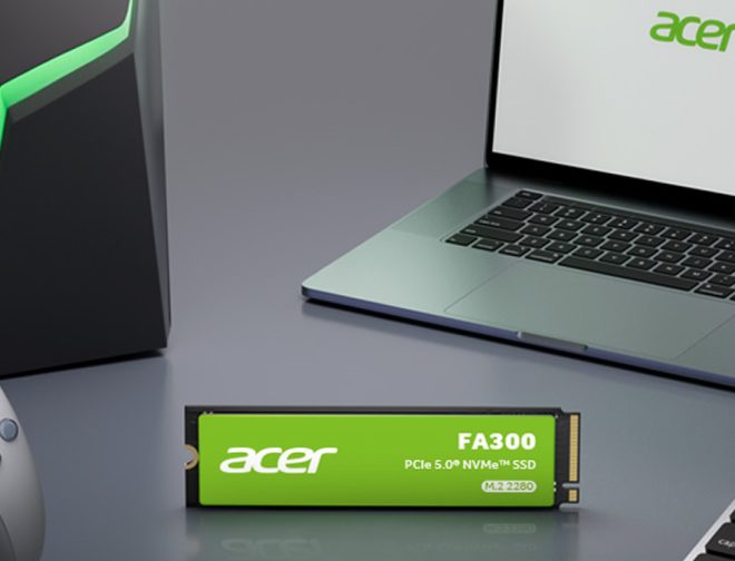 Foto de BIWIN presentó su SSD Acer FA300 con interfaz PCIe Gen5 y velocidades de hasta 11.000 MB/s