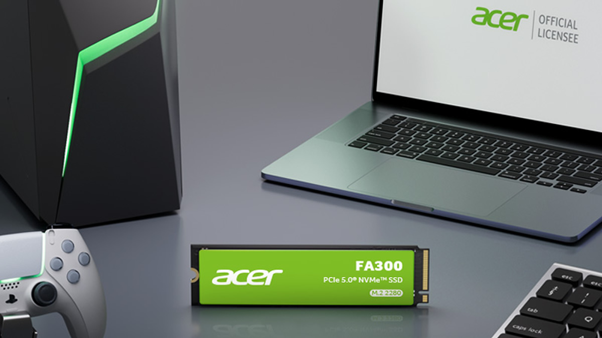 Foto de BIWIN presentó su SSD Acer FA300 con interfaz PCIe Gen5 y velocidades de hasta 11.000 MB/s