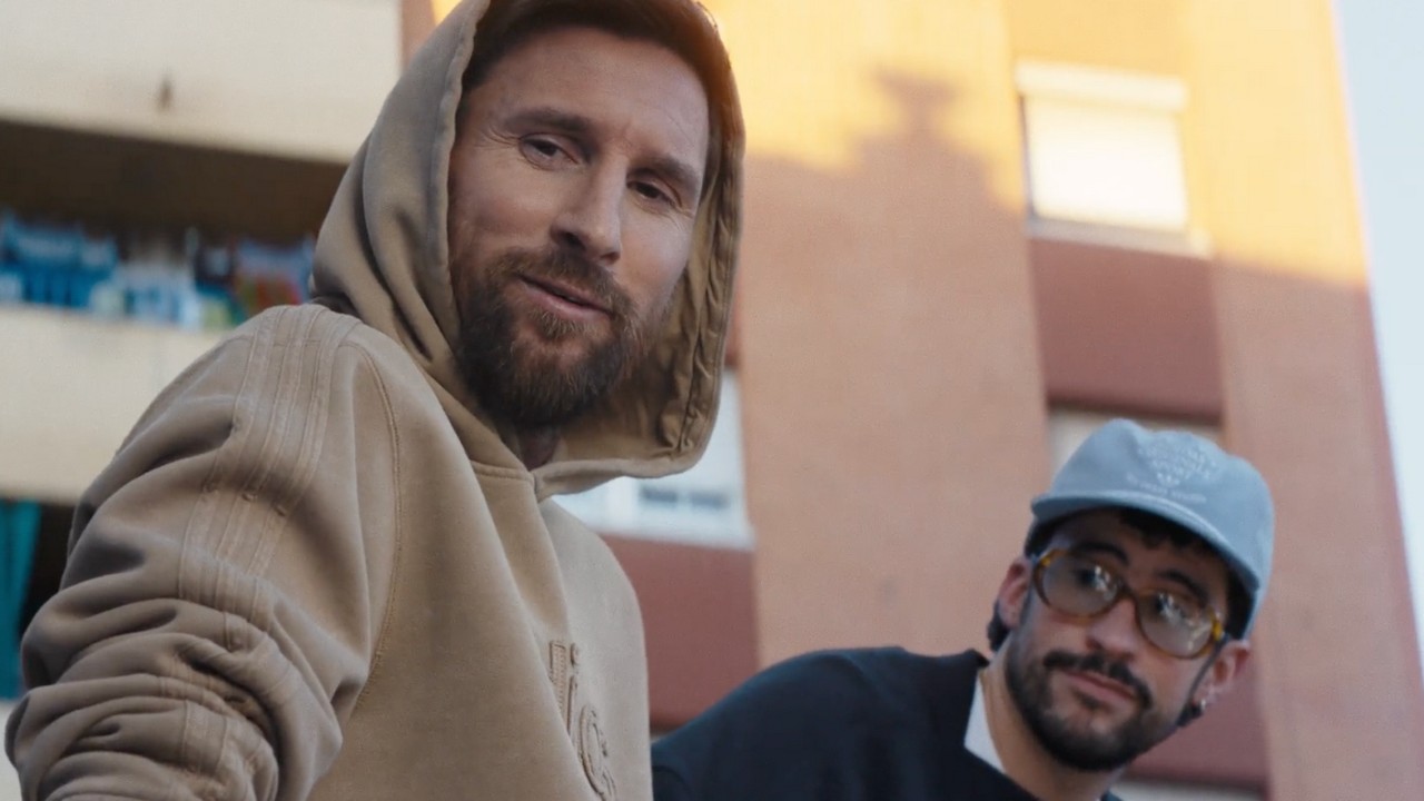 Foto de Leyendas del Barrio es la campaña global de adidas para el Mundial 2026 con Lionel Messi, y Bad Bunny
