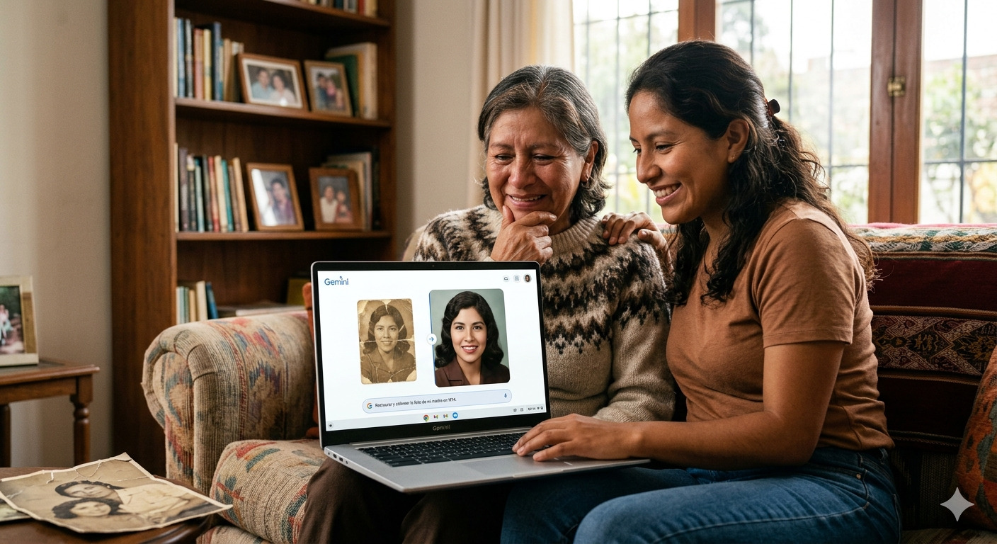 Foto de Día de la Madre: Cómo recuperar fotos antiguas con la inteligencia artificial de Google