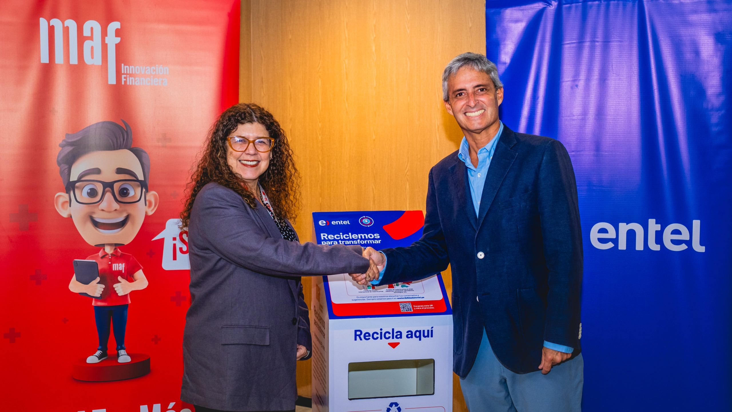 Foto de MAF Perú y Entel se unen para impulsar el reciclaje responsable de RAEE