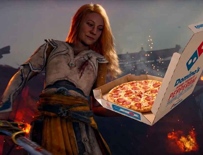 Fotos de A Domino’s Pizza no le gustó God of War Laufey