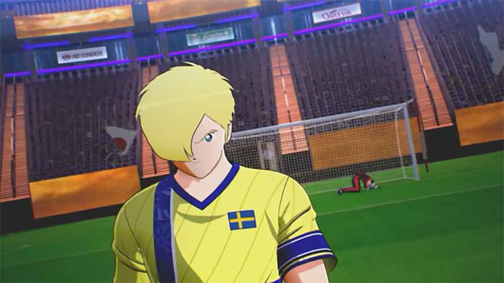 Foto de En el nuevo tráiler de Captain Tsubasa 2: World Fighters, Stefan Levin (Capitán de Suecia), destruye la mano de Wakabayashi