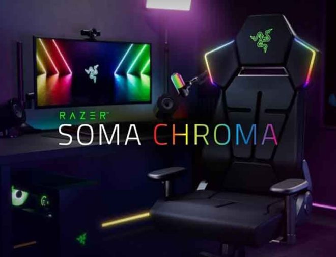 Fotos de Pónganse cómodos que Razer presentó la nueva silla Soma Chroma