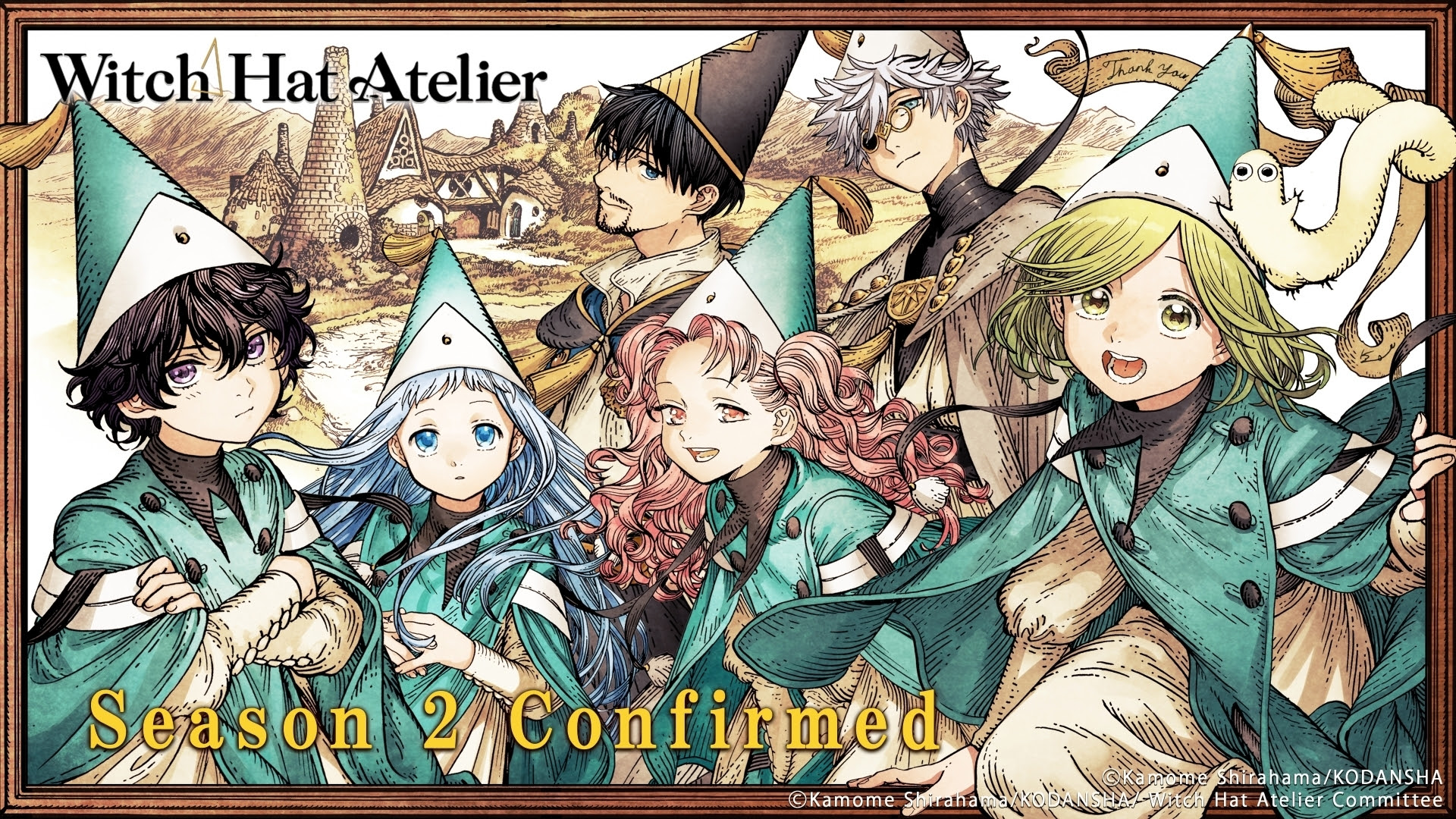 Foto de Crunchyroll confirma la segunda temporada del anime Witch Hat Atelier