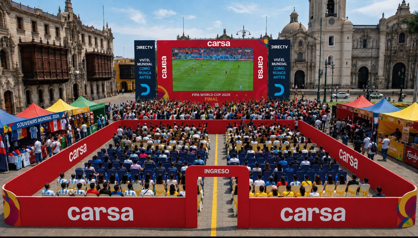 Foto de Más de 5,000 peruanos vivirán la final del Mundial en pantallas gigantes instaladas en seis ciudades