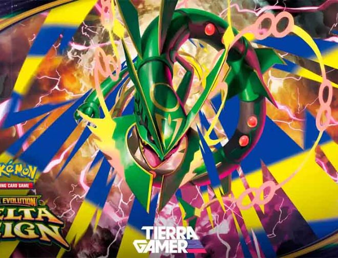 Fotos de Megaevolución-Dominio Delta, Mega-Rayquaza y Estadios Legendarios llegarán a JCC Pokémon