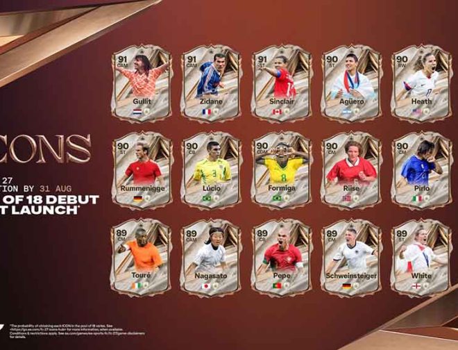 Foto de EA Sports FC 27 presenta a las nuevas leyendas que se transforman en ÍCONOS