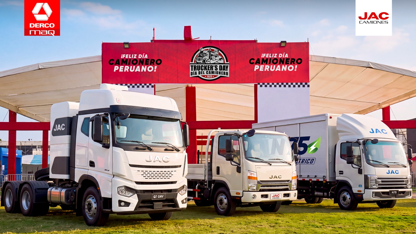 Foto de JAC camiones mostrará la potencia y versatilidad de su portafolio con el Q7 GNV y el D300 en el Truckers Day 2026