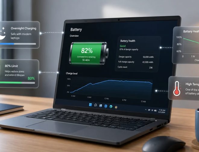 Foto de Mitos sobre la batería de las laptops: carga nocturna, límite del 80% y qué es lo que realmente degrada las baterías