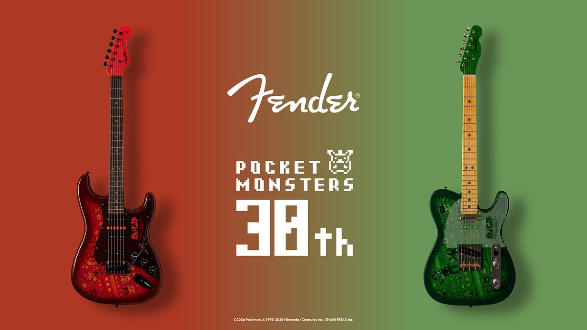 Foto de Por el 30 aniversario de Pokémon se lanzan dos guitarras Fender Stratocaster oficiales